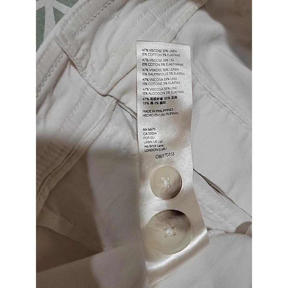 Maeve Sailor By Anthropologie White Chino Shorts Pockets Size 10 Womens #CB3 - Picture 13 of 15